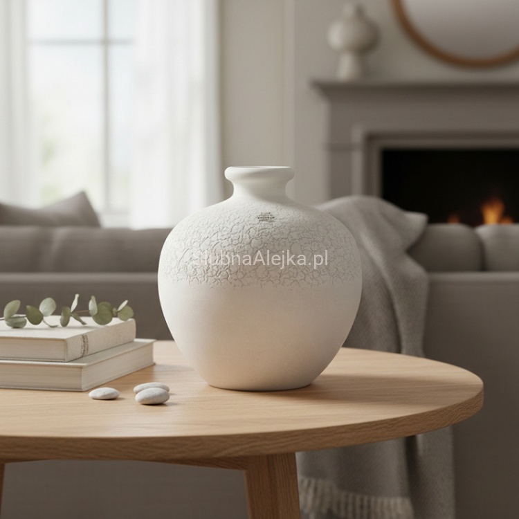 wazon terakota portugalska bialy 29 cm 3.jpg