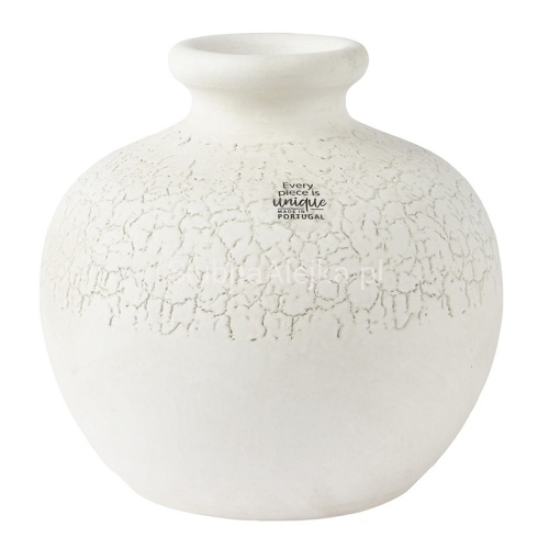 wazon terakota portugalska bialy 19 cm.jpg