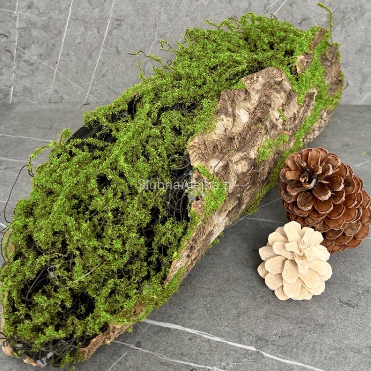 Konar dekoracyjny mały ze sztucznym mchem 40 cm.jpg
