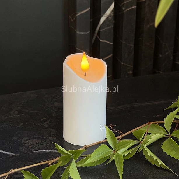 swieca led plomien 10 cm Biały.jpg