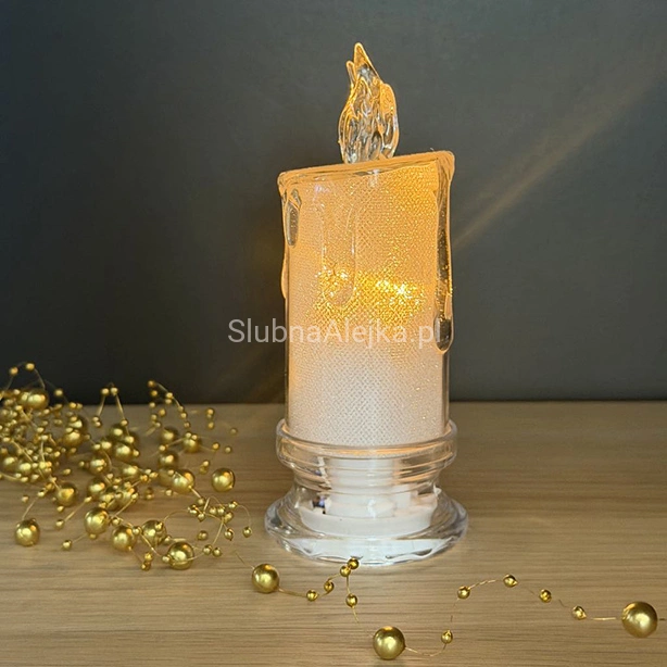 swieca led brokatowa 15 cm cieple swiatlo.2.jpg