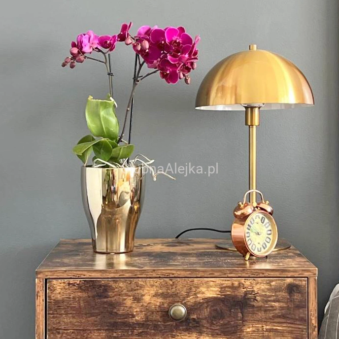 Osłonka z Ceramiki Szkliwionej Wenecja Złota ϕ 14cm 2.jpg