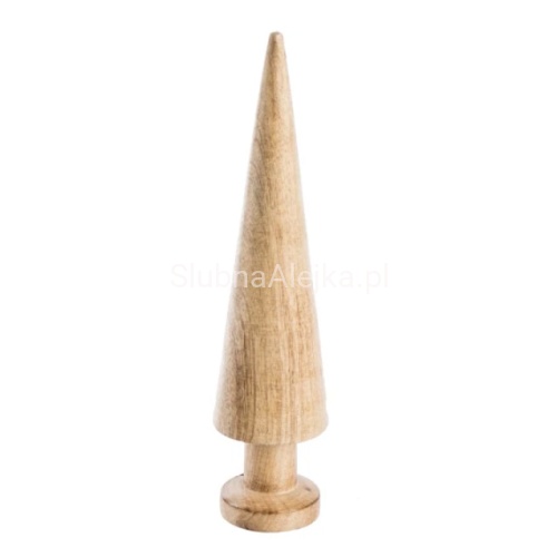 Drewniana choinka z drzewa mango 31 cm gladka.jpg