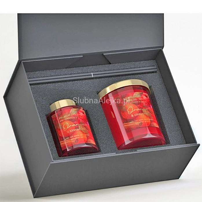Zestaw Prezentowy Orange & Cinnamon Świeca Sojowa i Dyfuzor.jpg