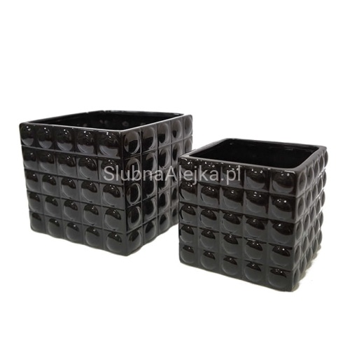 wazon ceramiczny bubble cube black.jpg