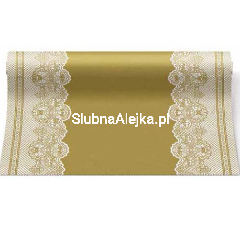 bieżnik flizelinowy złota koronka.jpg