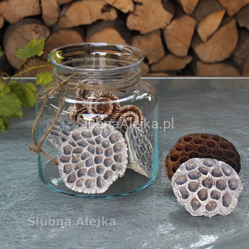 Wazon Szklany Słój do Aranżacji 25 cm 2.jpg