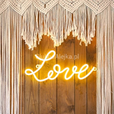 Neon Dekoracyjny LED LOVE Biały 61x27,4 cm