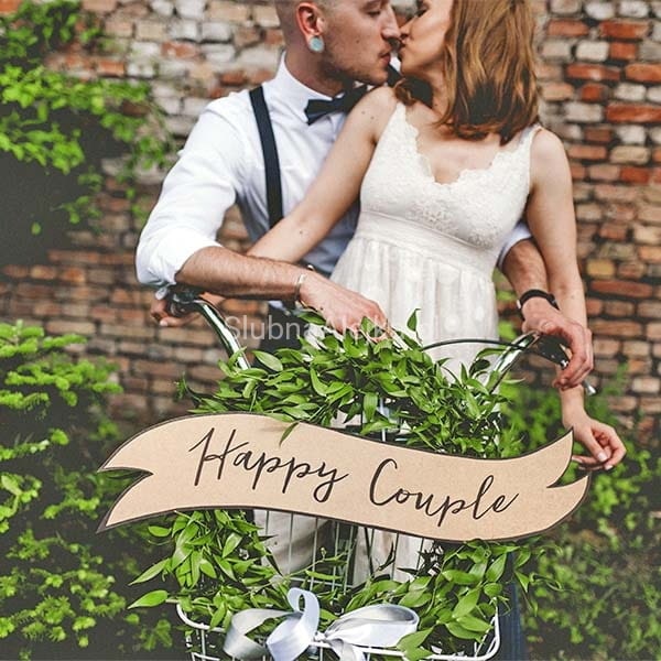 Tabliczki Kraft Happy Couple/Wedding
