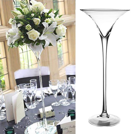 Wazon Szklany Martini Klasyczne 60cm φ15cm