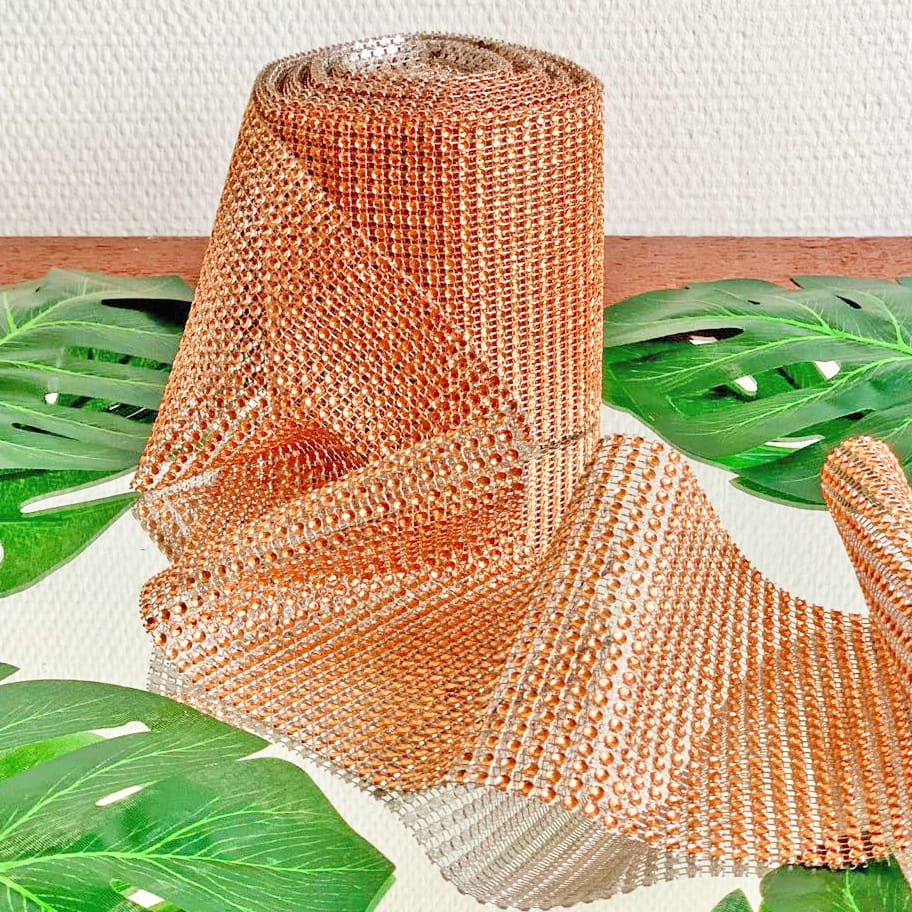 Taśma Diamentowa Różowe Złoto 12cm x 3m