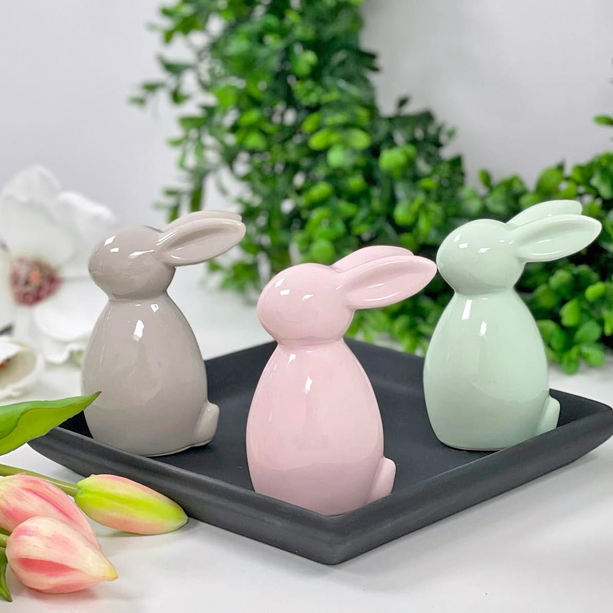 Zajączek Wielkanocny Ceramiczny 12cm WYBIERZ KOLOR!