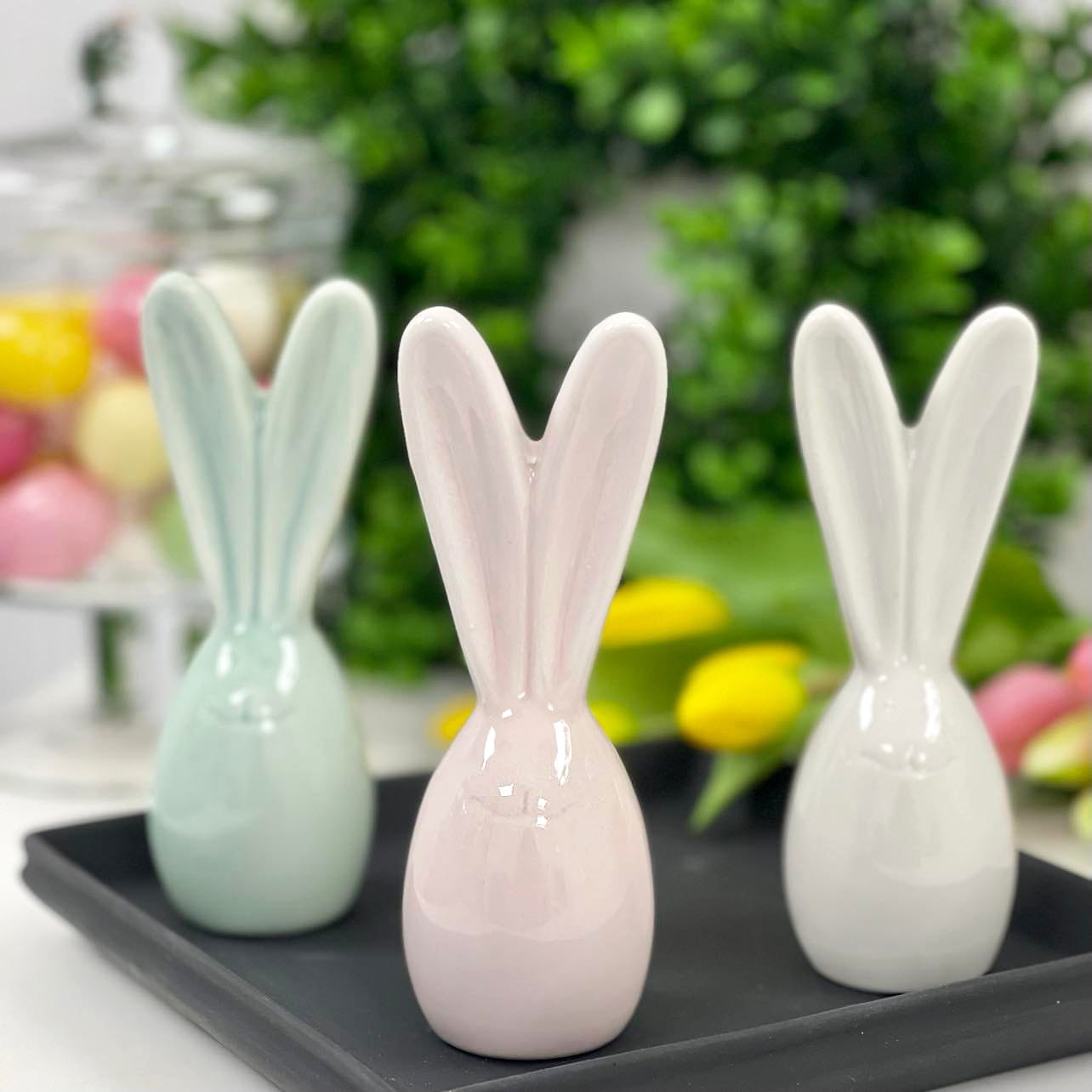 Zajączek Wielkanocny Ceramiczny Długie Uszy 20cm WYBIERZ KOLOR!