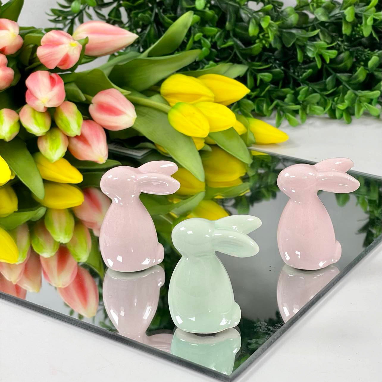 Zajączek Wielkanocny Ceramiczny 6cm WYBIERZ KOLOR!