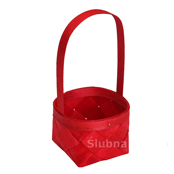 Koszyczek Łubianka Czerwony 25 cm