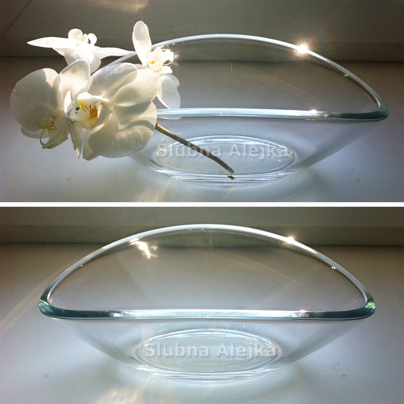 Misa Szklana Łódka 25 cm