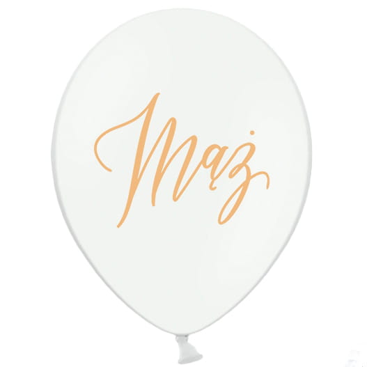 Balony Weselne Mąż 50 szt.